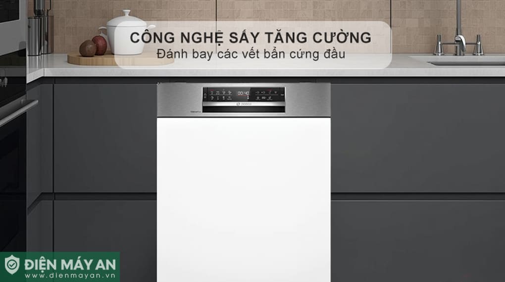 Máy rửa bát bán âm Bosch Serie 6 SMI6ECS10E